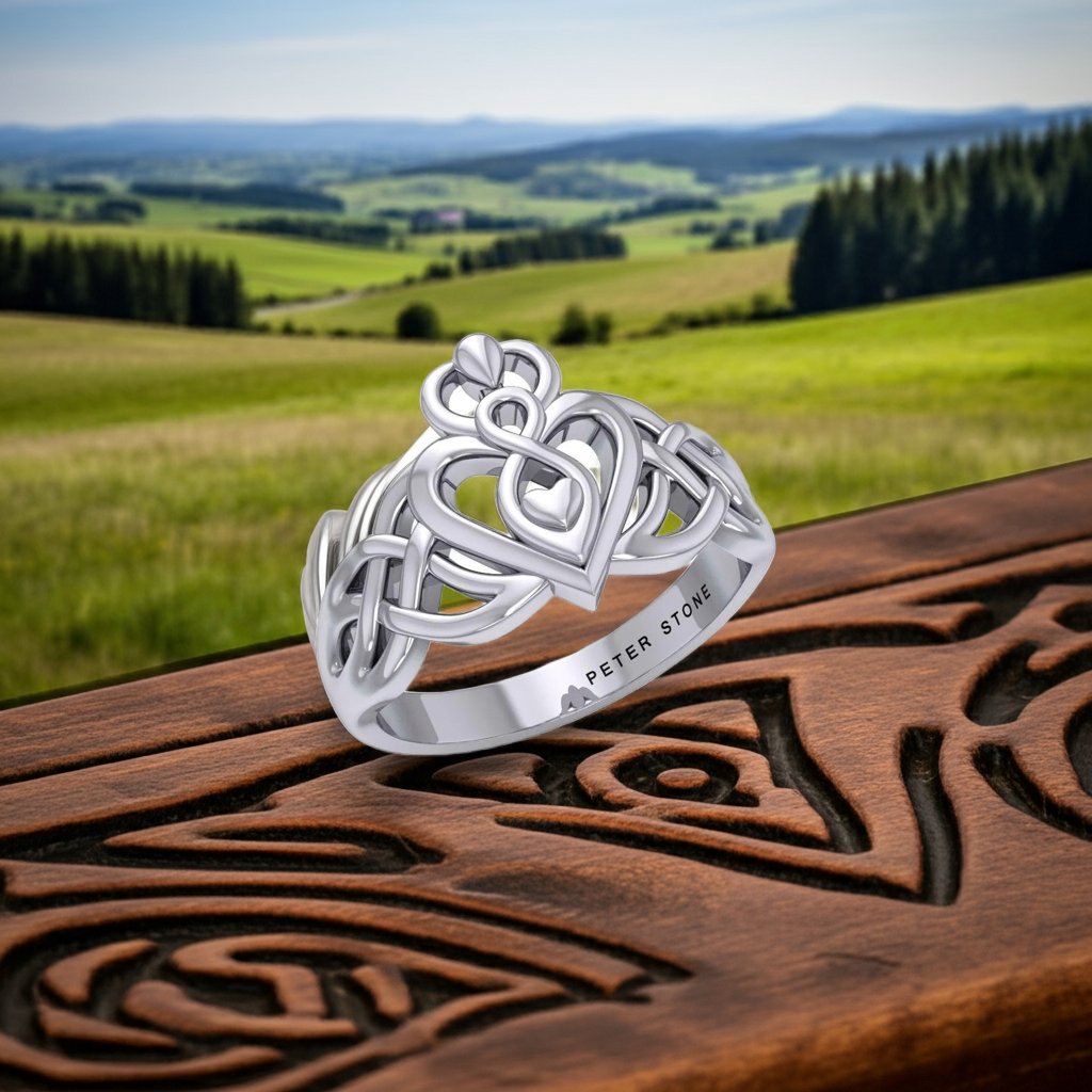 Love Goddess Sterling Silver Ring, Sizes 7 & 9